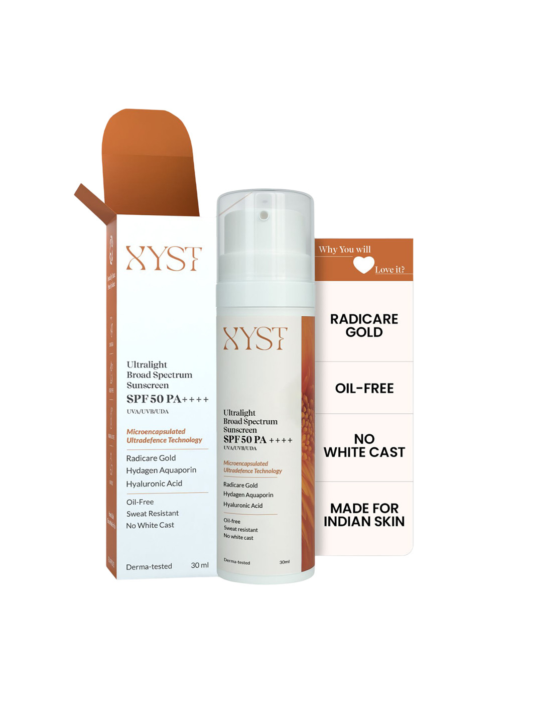 Xyst Ultralight Broad Spectrum Sunscreen SPF 50 PA++++- 30 ml