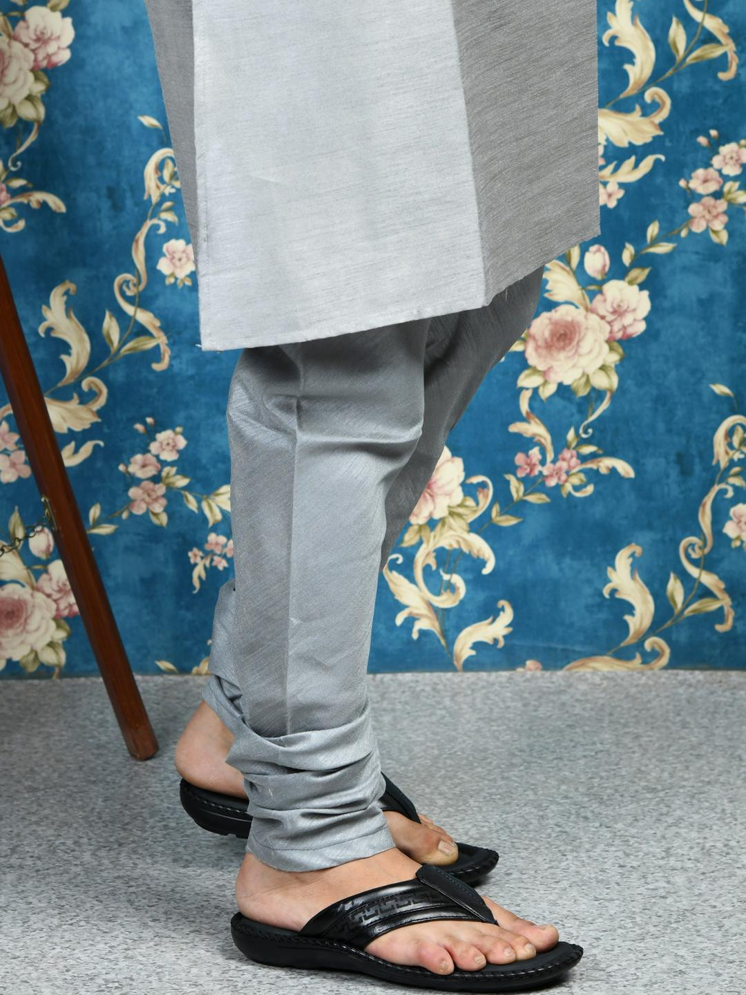 STEPHORN Pure Leather Slip-On Slippers with Stitched Sole & Textured Strap Design