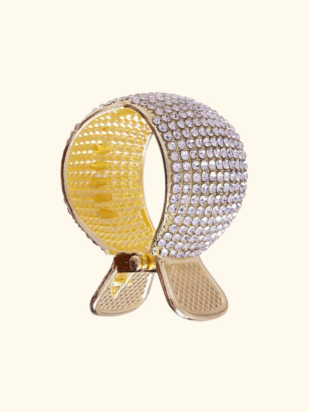 Matra Embellished Ponytail Holder Rhinestone Studded Hair Clutcher