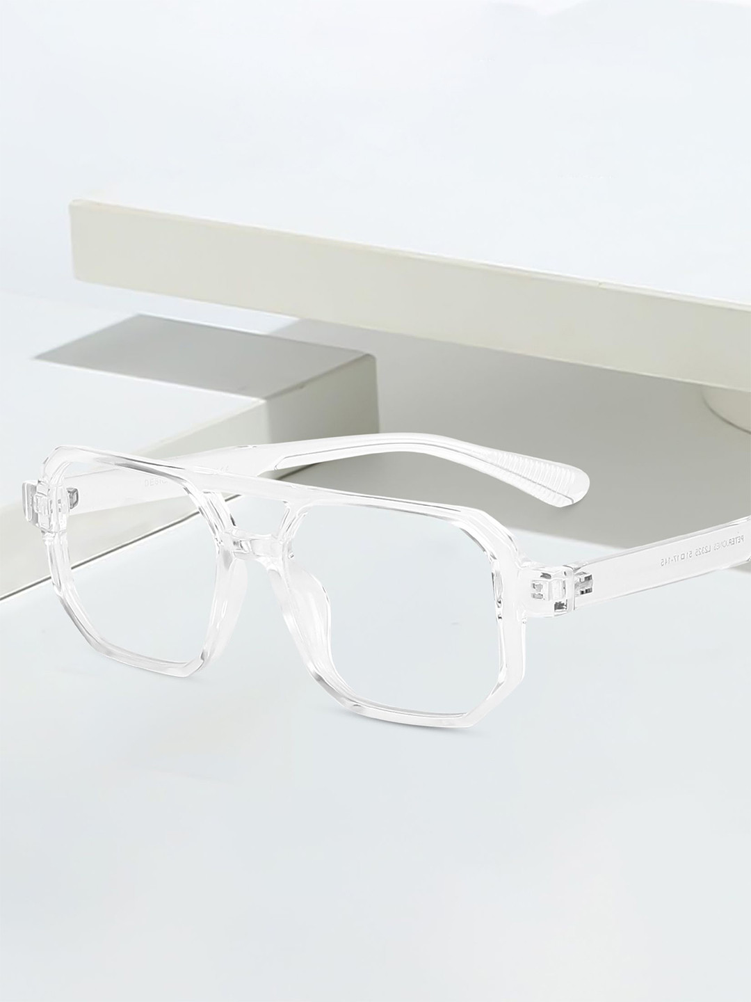 Peter Jones Eyewear Unisex Full Rim Anti Glare Lenses Oversized Frames