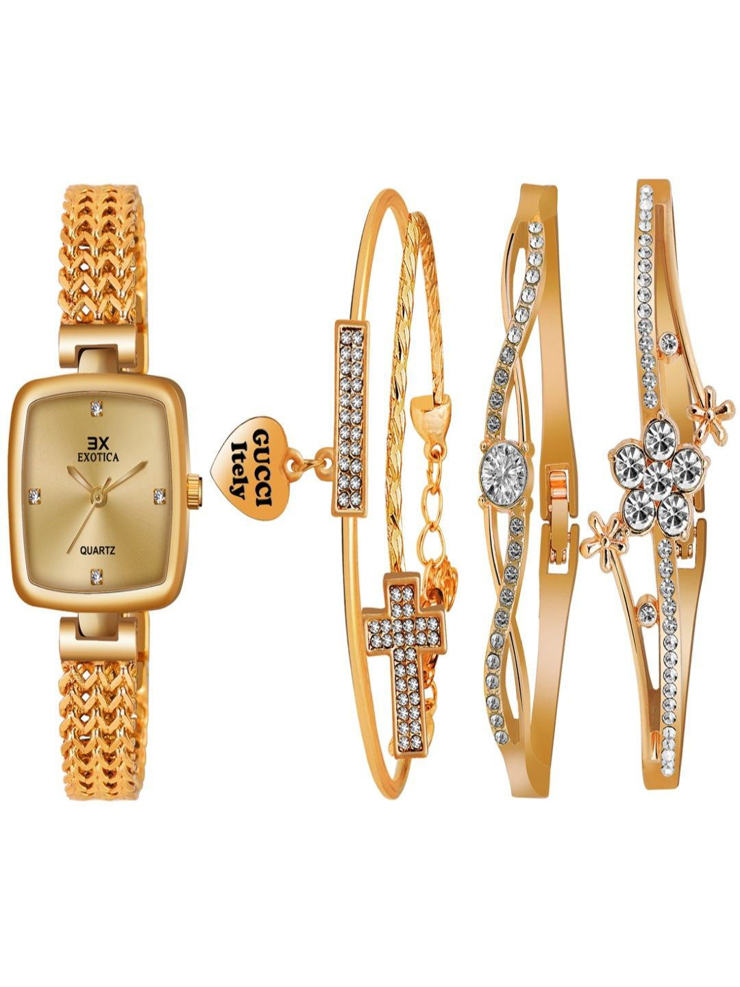 Exotica Fashions Girls Matching Bangles Analog Watch EX-6014