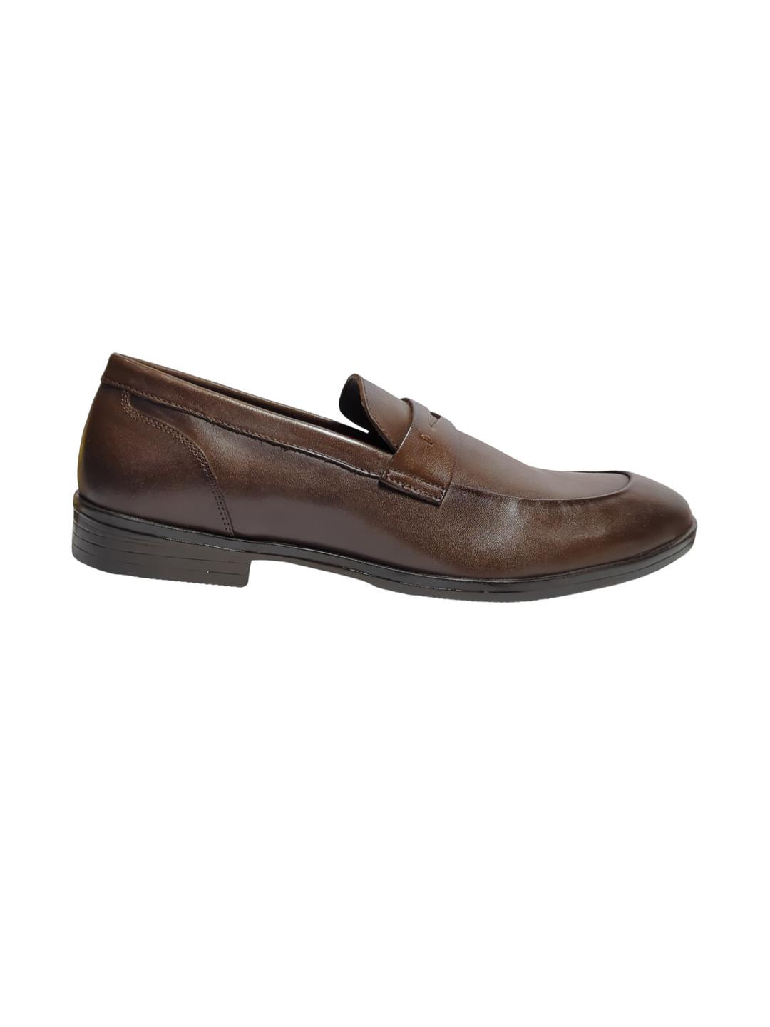 FEET FIRST Brown Leather Casual Shoes