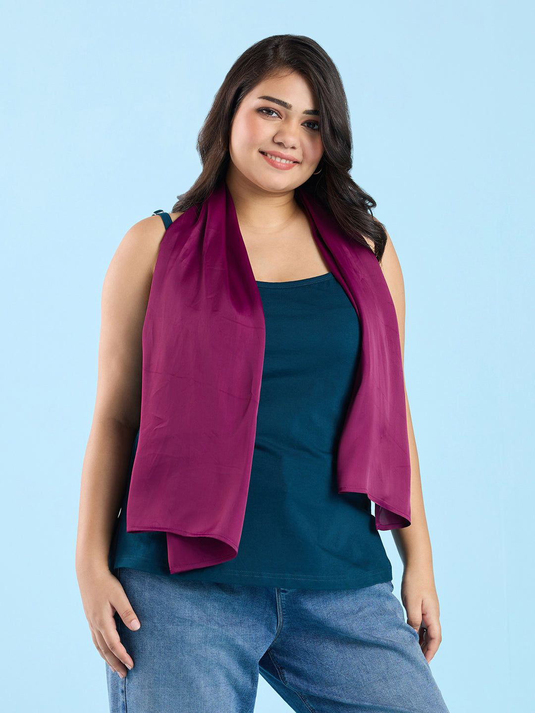Big Hello - The Plus Life Solid Scarf