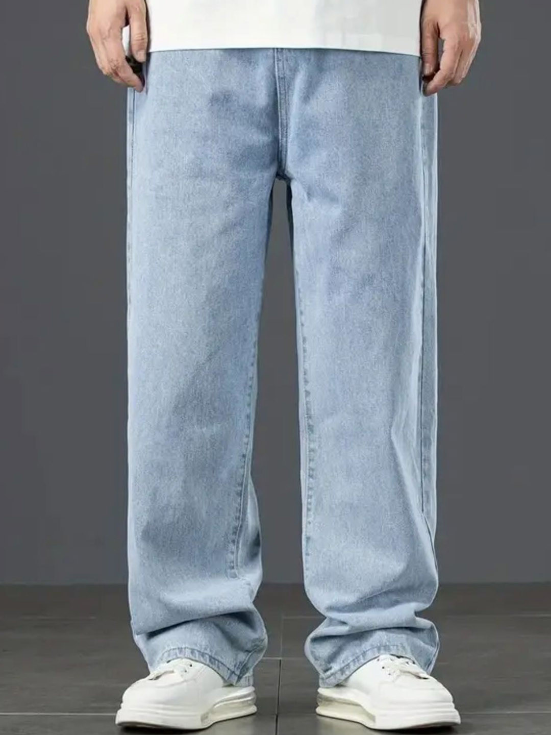 COMFITS Men Classic Boyfriend Fit Mid-Rise Stretchable Jeans