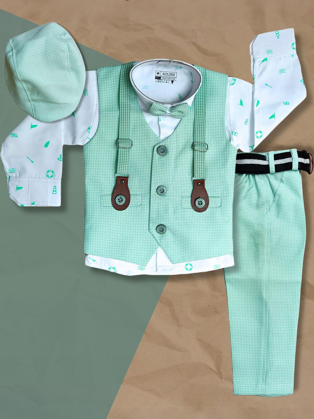 Qutie Ninja 3 PC Boys Suit Set