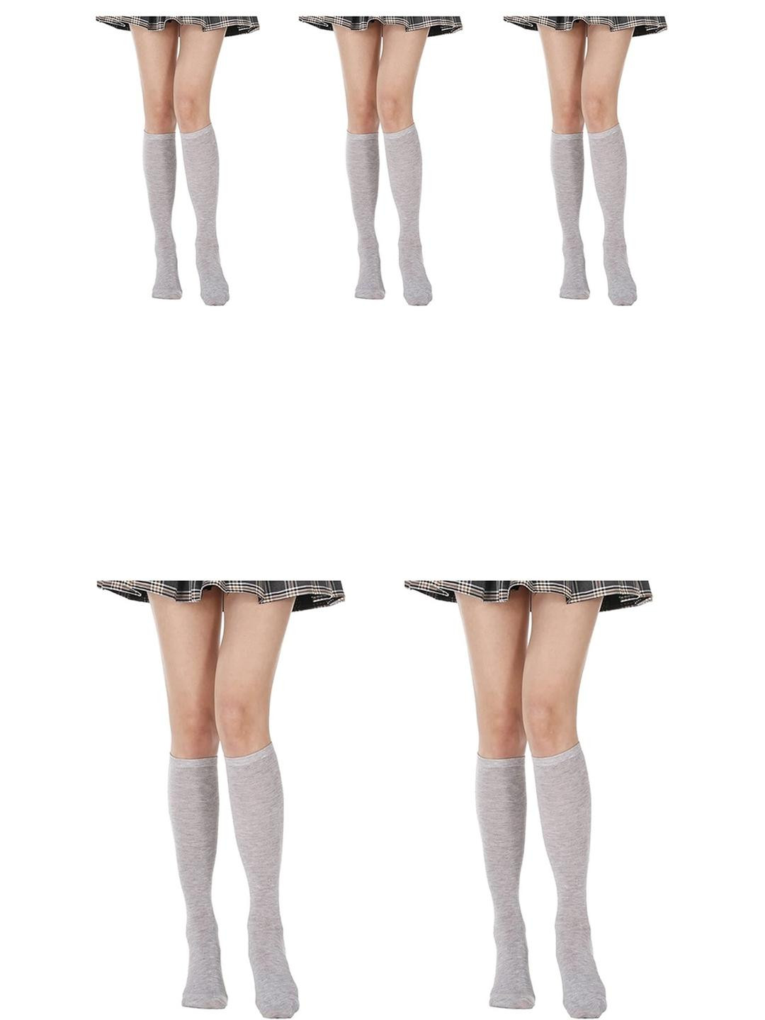 MUKHAKSH Women Grey Melange Socks