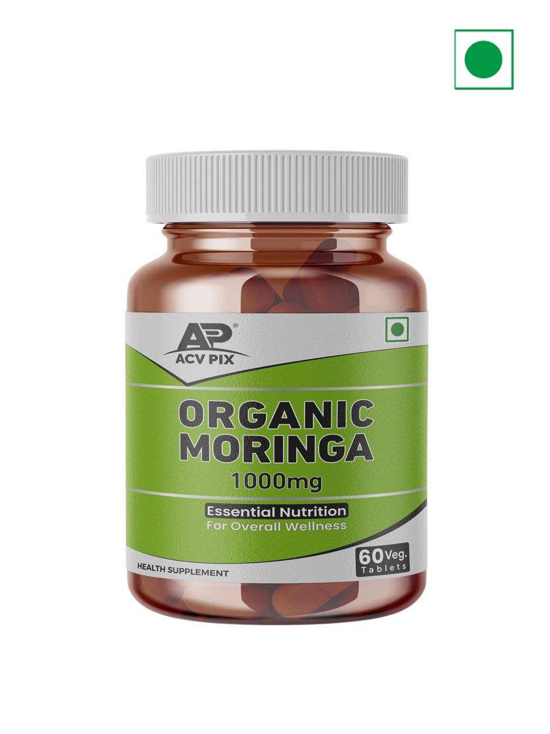 ACV-PIX Organic Moringa - 60 Tablets