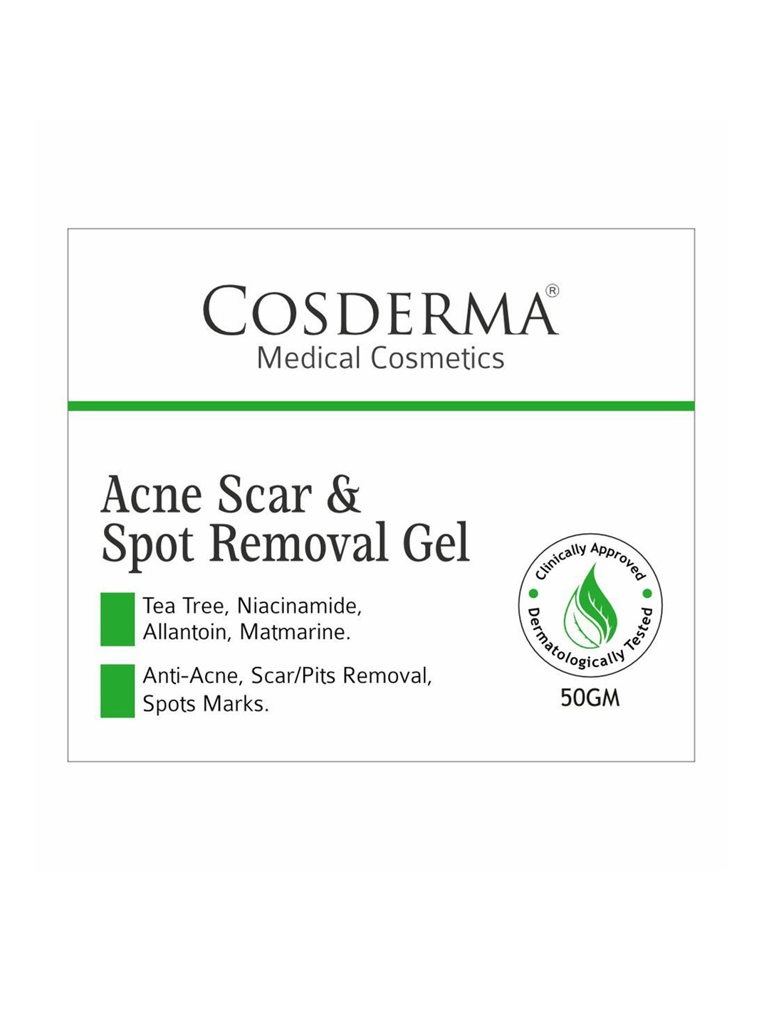 COSDERMA Acne Scar & Spot Removal Gel - 50 g