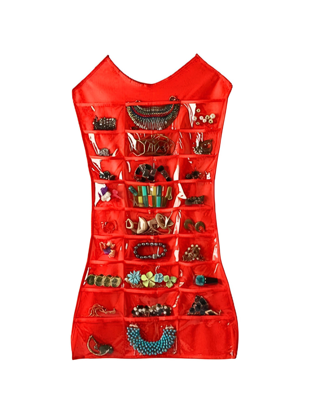 Ajabh Red Jewellery Organiser