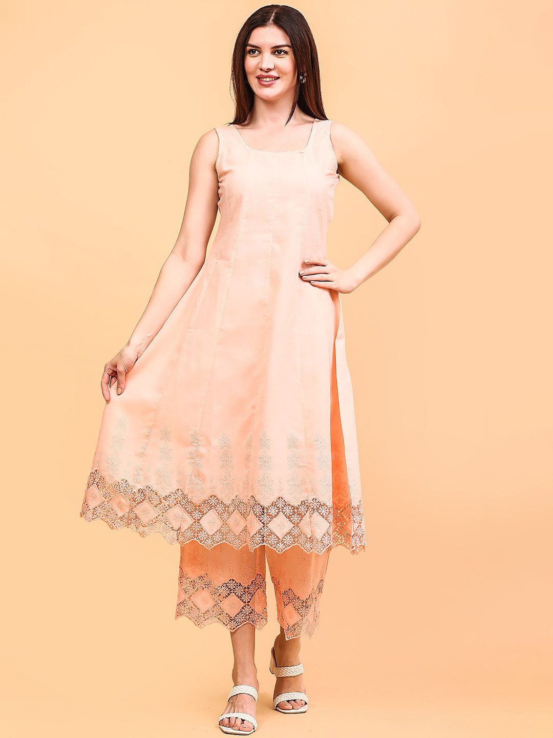 AKANYA AKANYA  Pure Cotton Tunic With Trousers Co-Ords