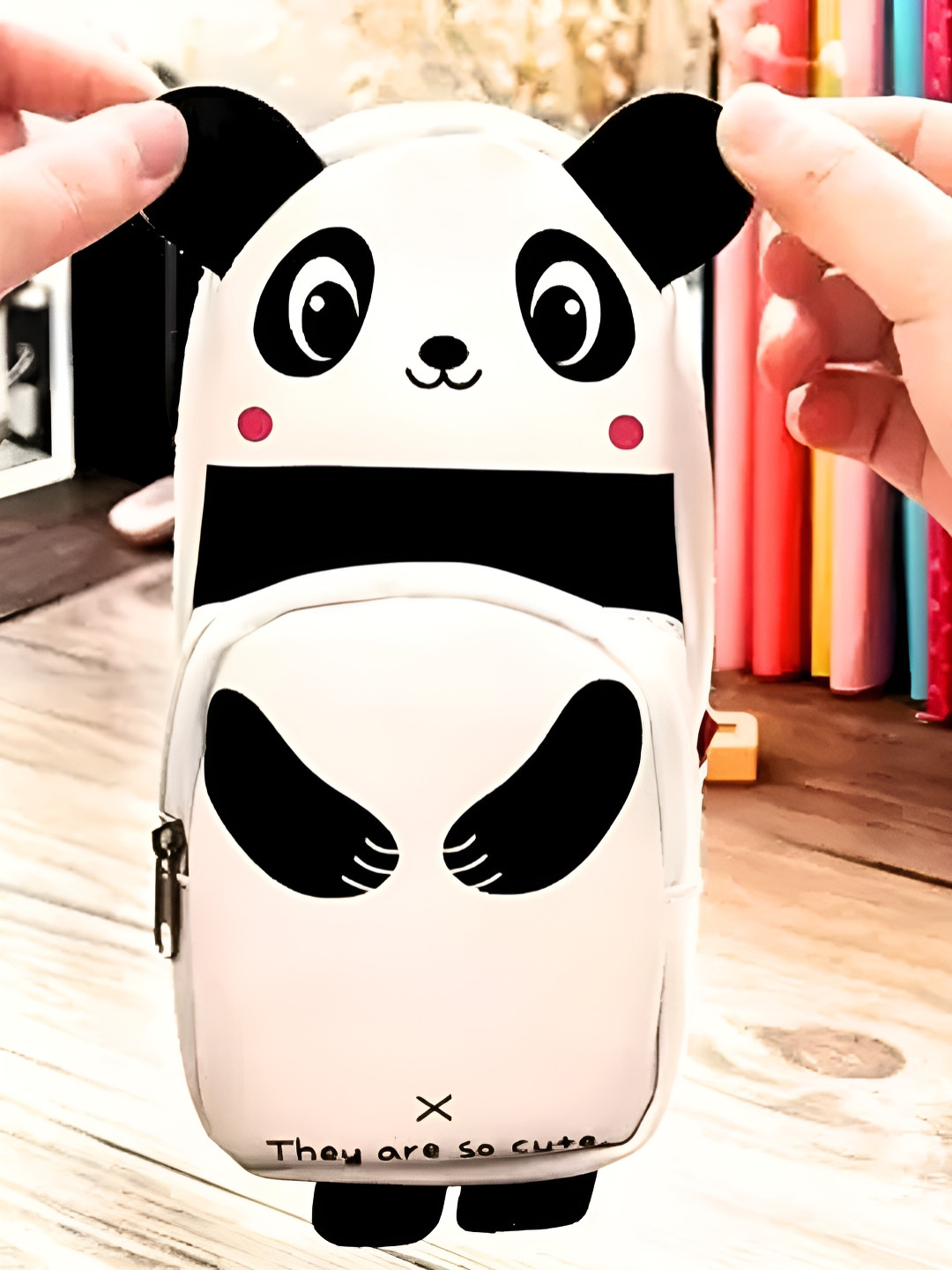 Ajabh Black & White Printed Kids Pencil Box