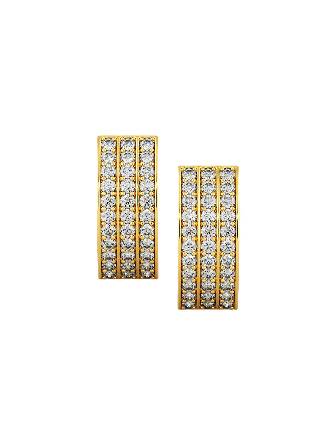 Joyalukkas Gold Block Stud- 2.51 gms