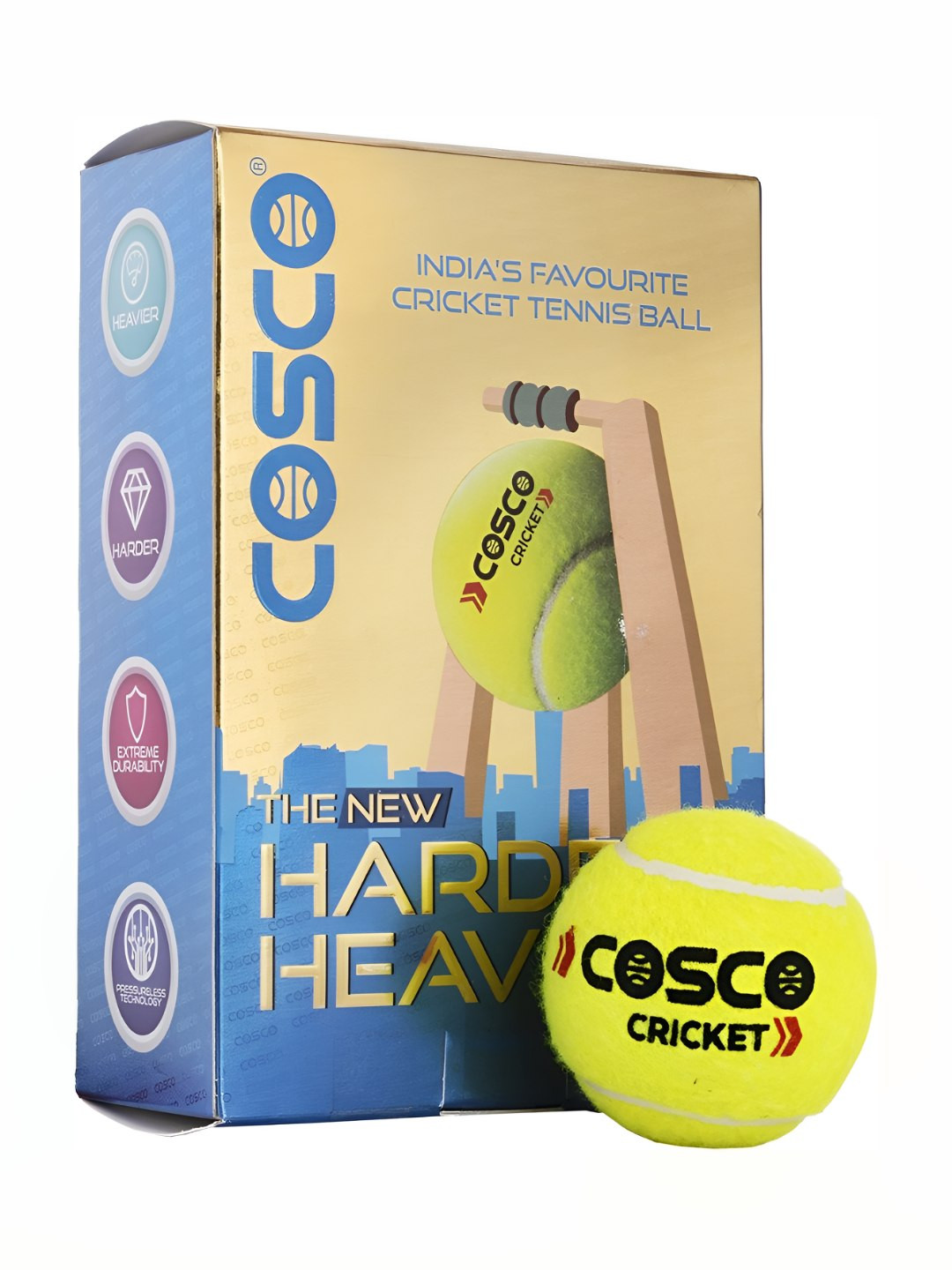 COSCO Set Of 6 Light Weight Cricket Tennis Ball