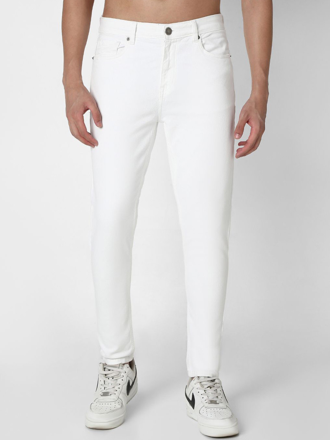 R&B Men Jogger Mid-Rise Low Distress Jeans