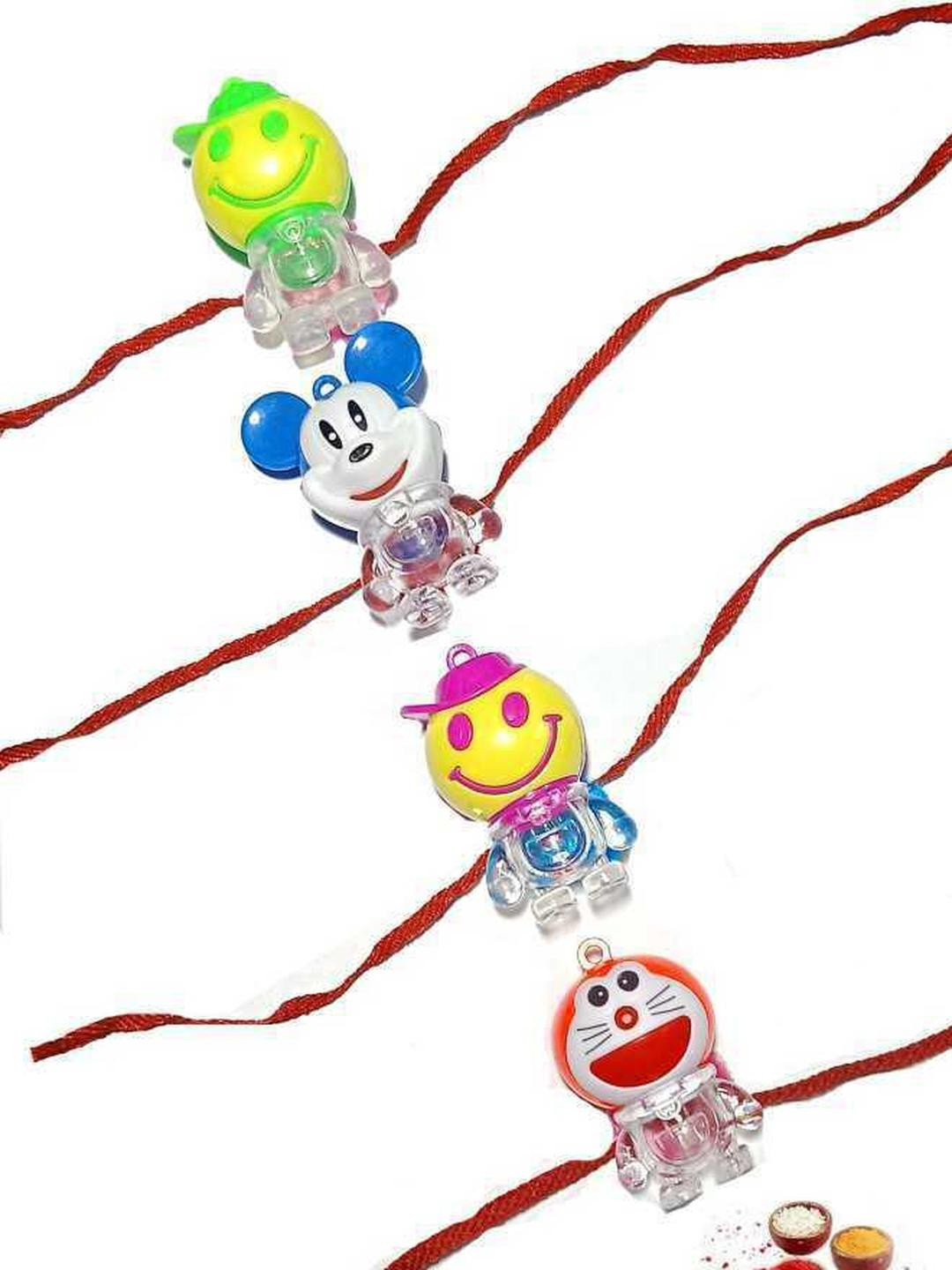 Vrinde Boys 2 Peice Dora & Micky Light Tie-Up Rakhi