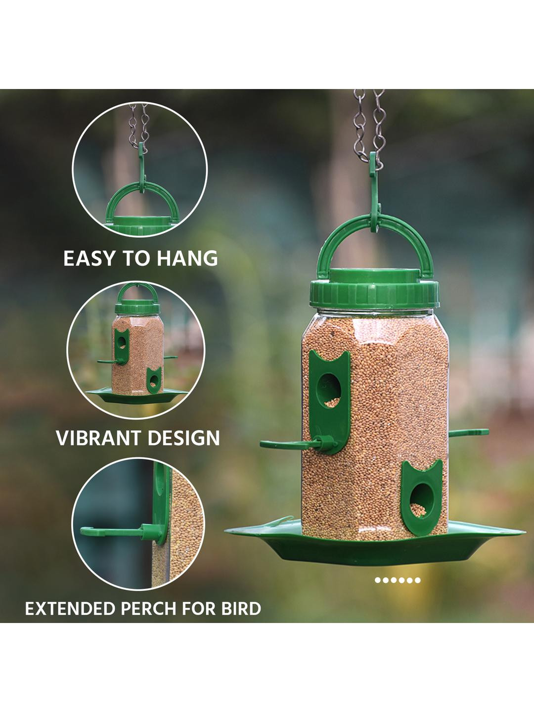 AMIJIVDAYA Small Hexagon Shape Bird Feeder