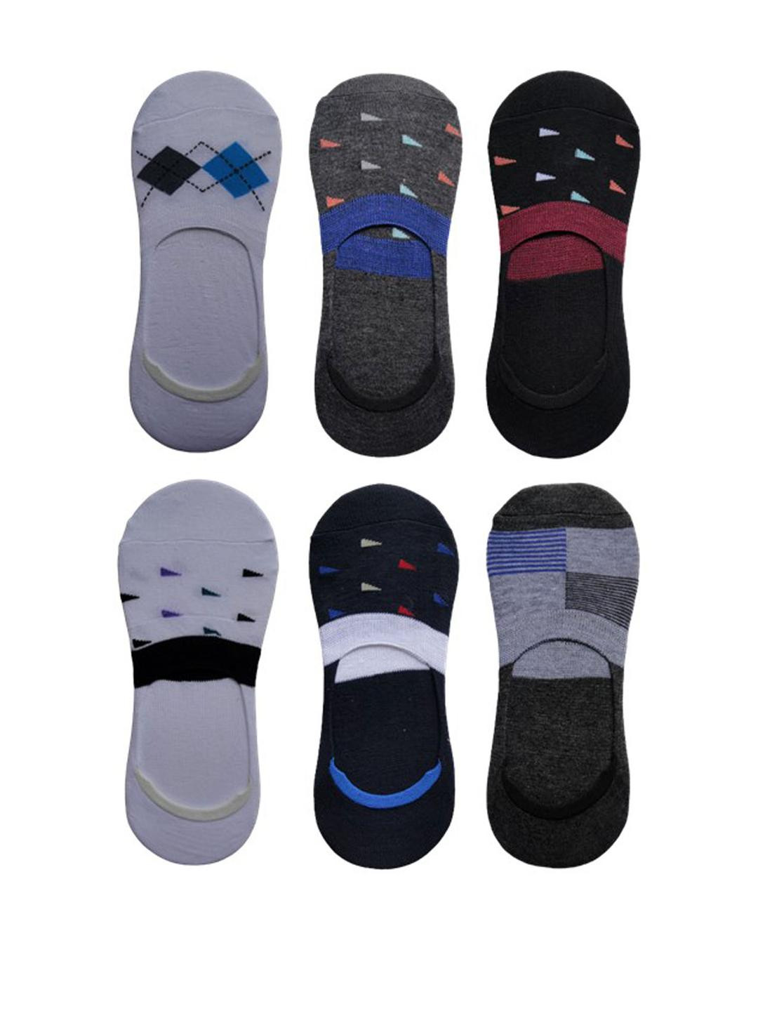 VOICI Unisex No Show Pair Of 6 Loafer Socks