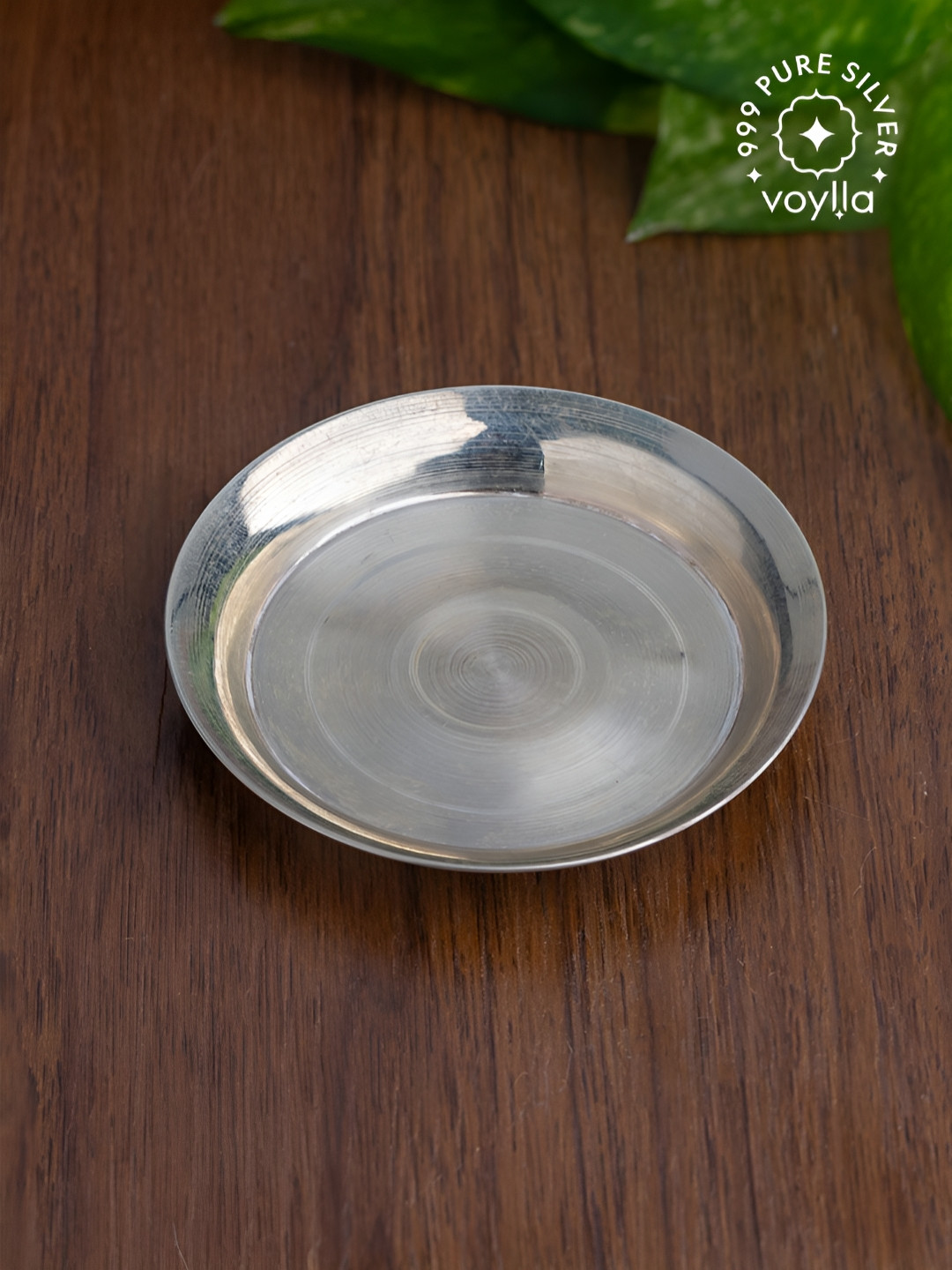 Studio Voylla 925 Pure Silver Deity Auspicious Matte Silver Plate