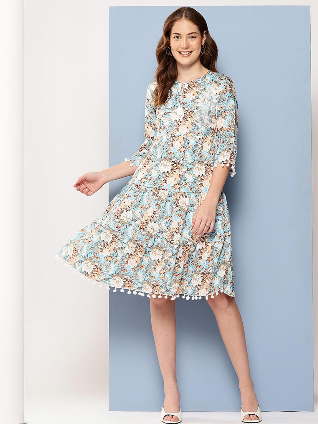Turquoise Blue Nylon Dresses