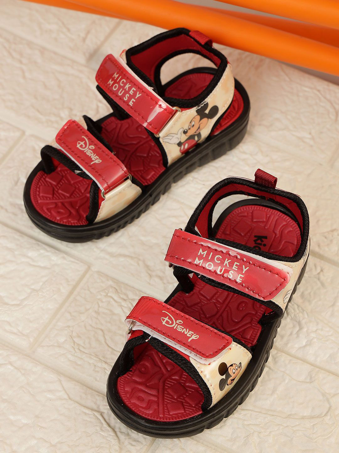 Kids Ville Boys Mickey Mouse Printed Sports Sandals