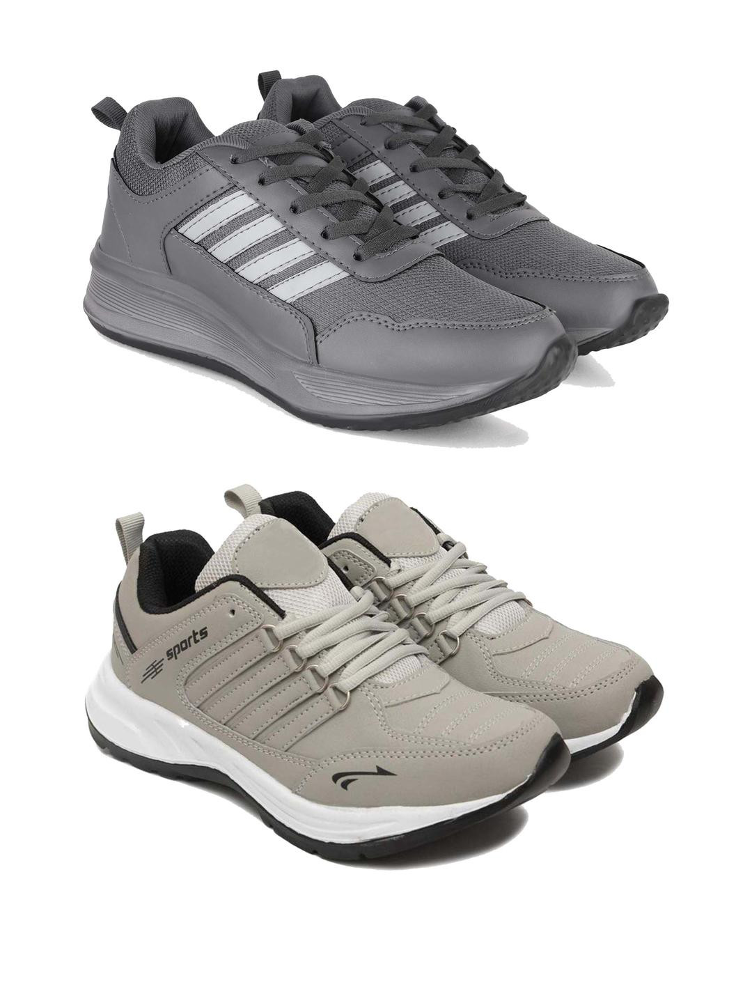 DRACKFOOT Men Pack of 2 Non-Marking Sports Shoes