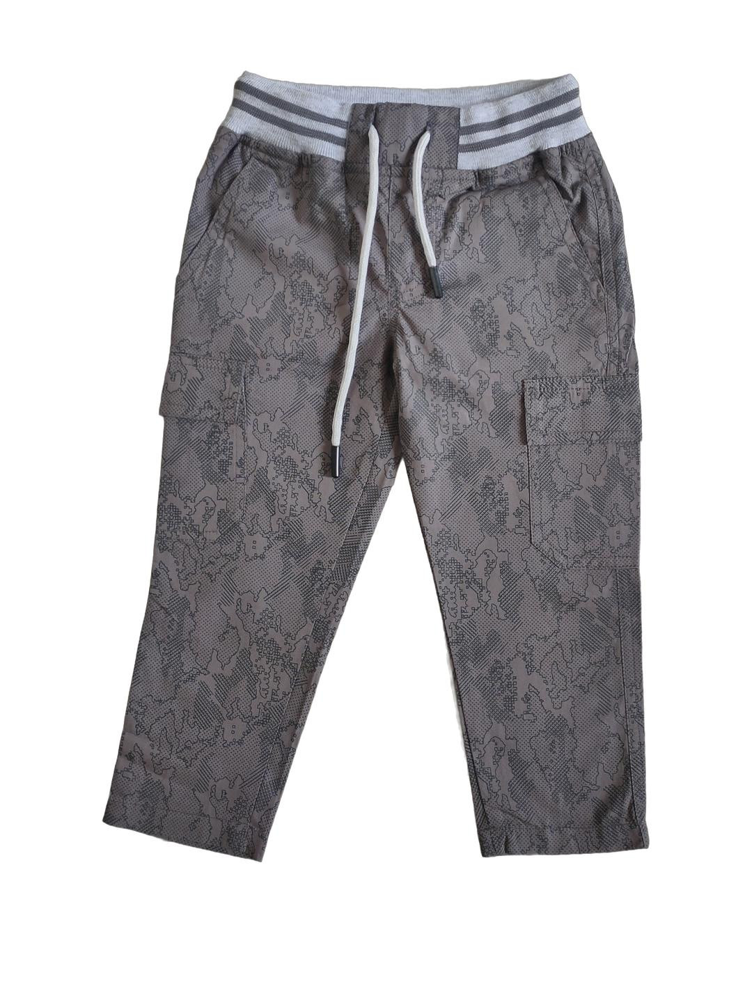 ALBEPOSE Boys Olive Printed Cargo Pants