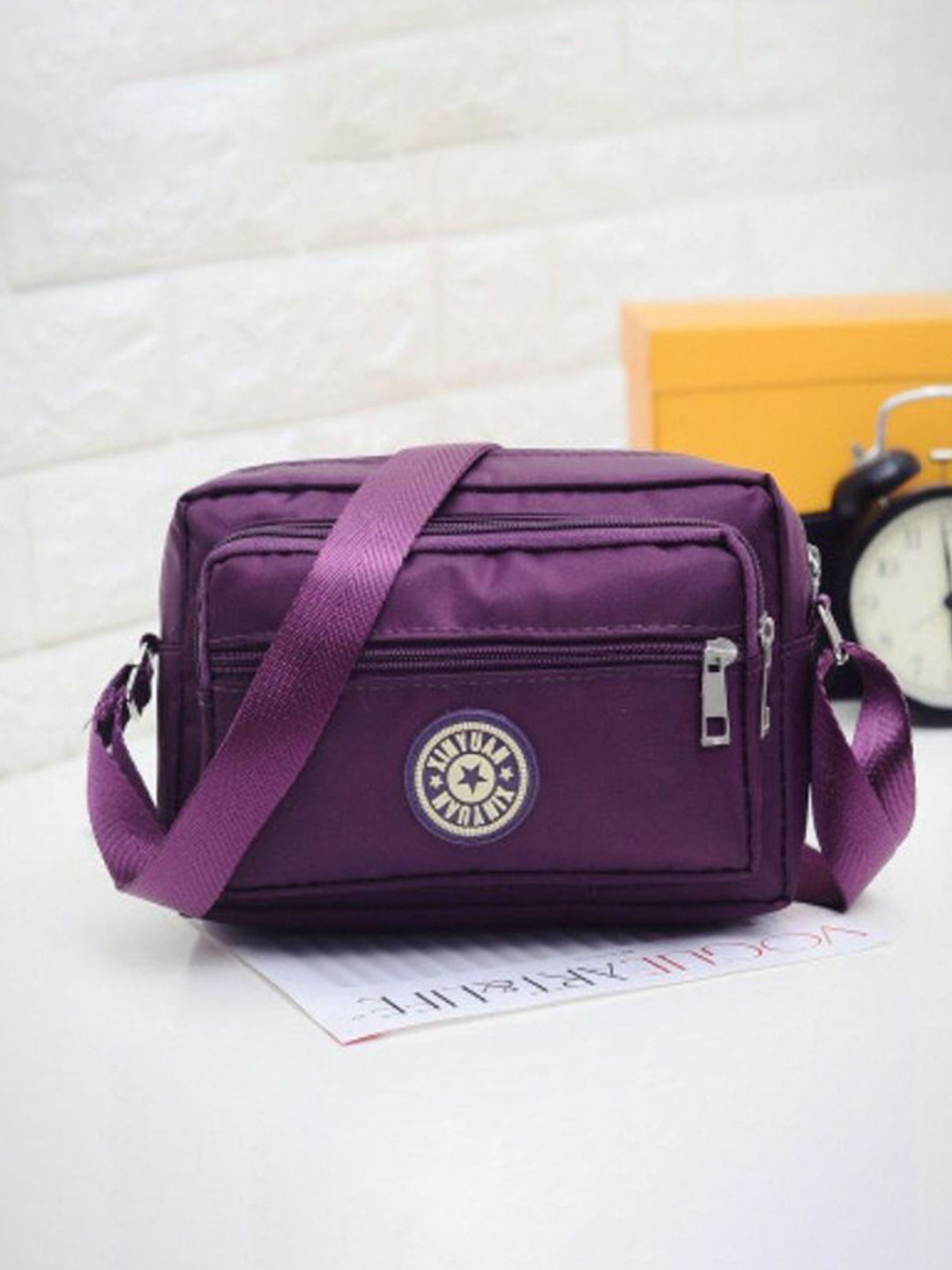 MOMISY Women Solid Crossbody Sling Bag