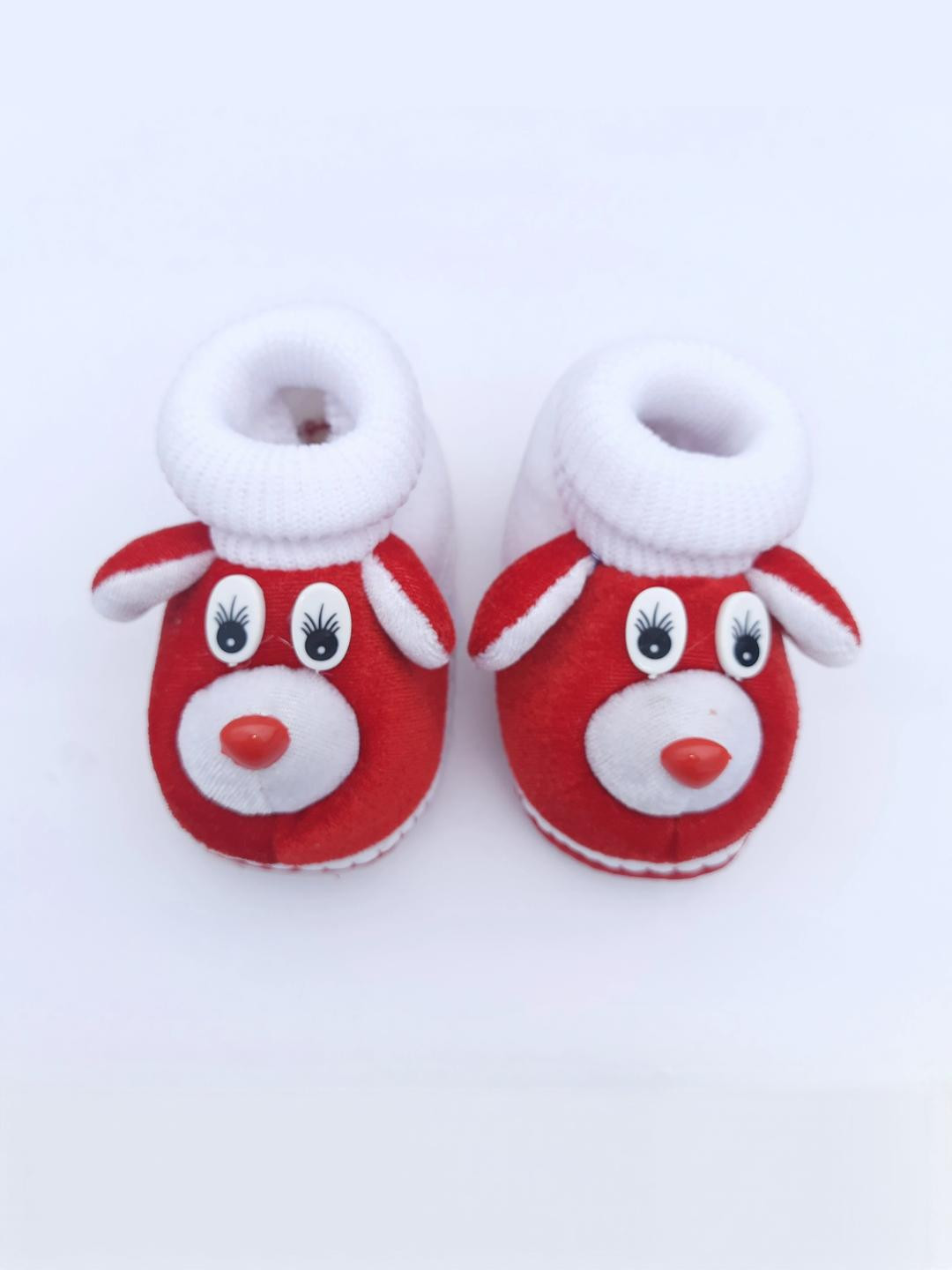 LMN CHILD CARE Unisex Kids Animal Faced Cotton Booties