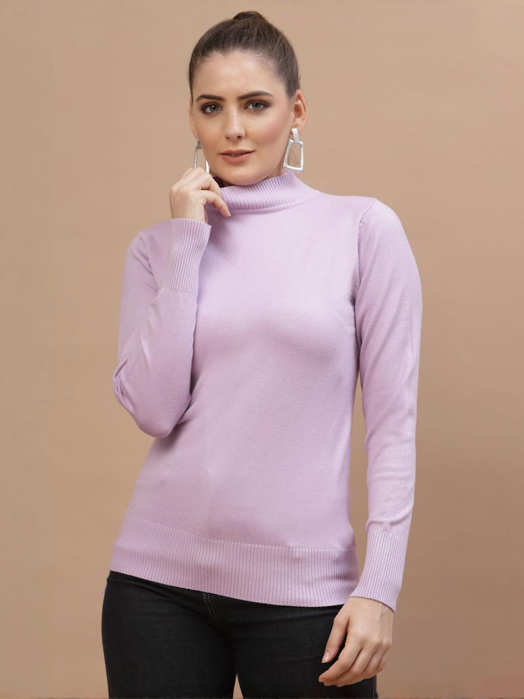 Mafadeny Women's Turtleneck Knit Top