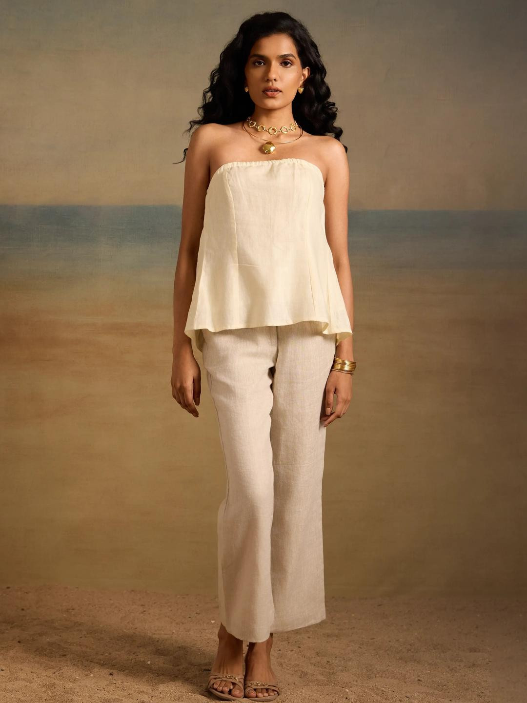 dhaaga Noema Women Off-Shoulder Top