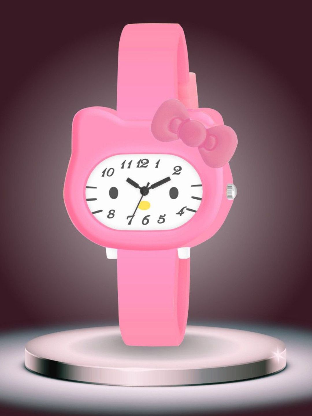 ON TIME OCTUS Girls Hello Kitty Printed Dial Analogue Watch KD-003 LIGHT PINK