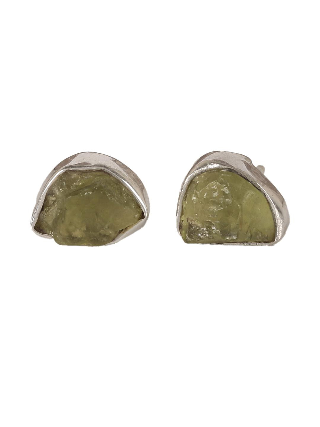 FUSIONARI Peridot Stone Studs Earrings