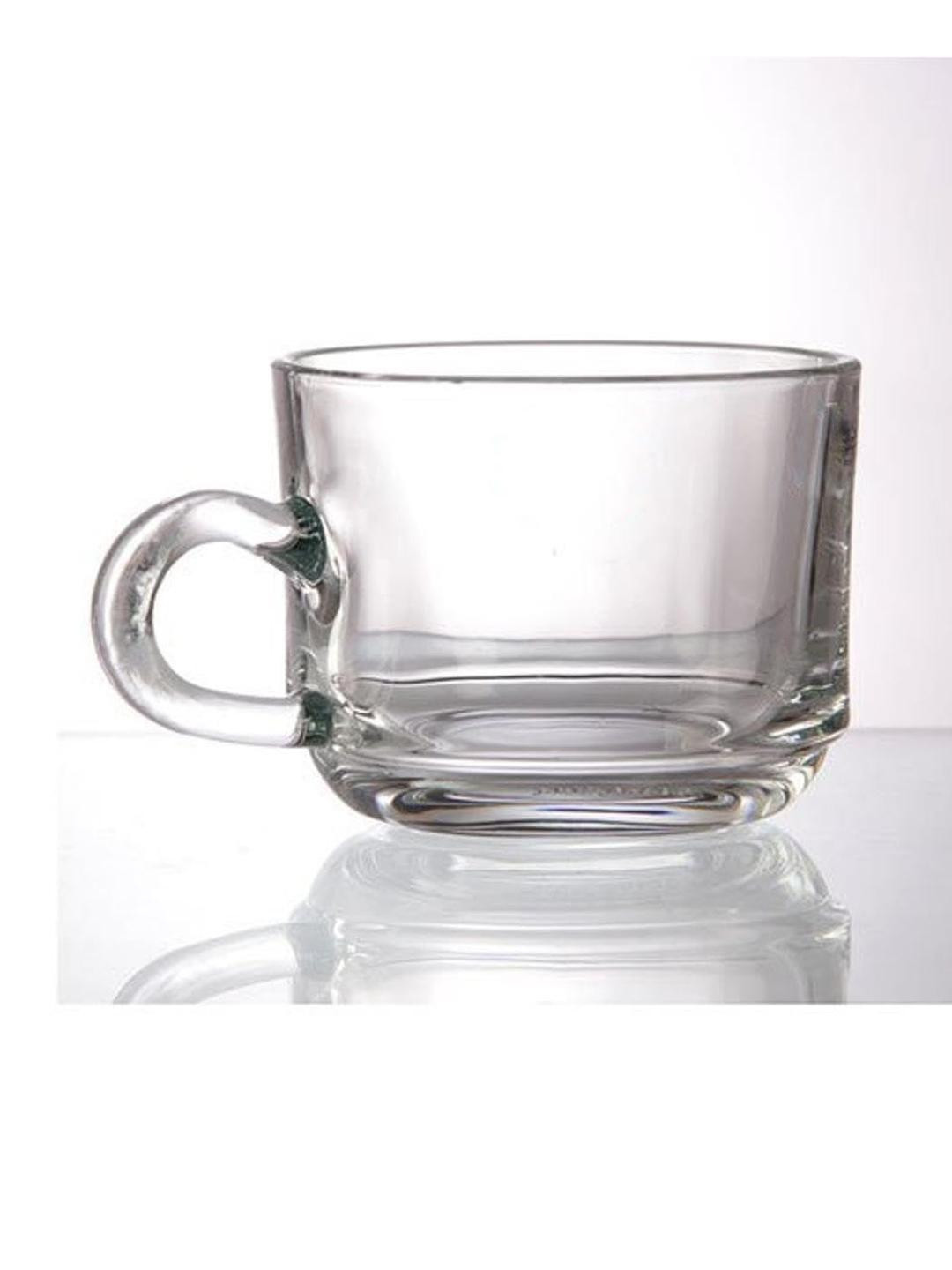 Somil Clear Glass Coffee & Tea Cup / Mug (150 Ml), Enjoy Your Drink in Style7.8 X 10.5 X 6Cm