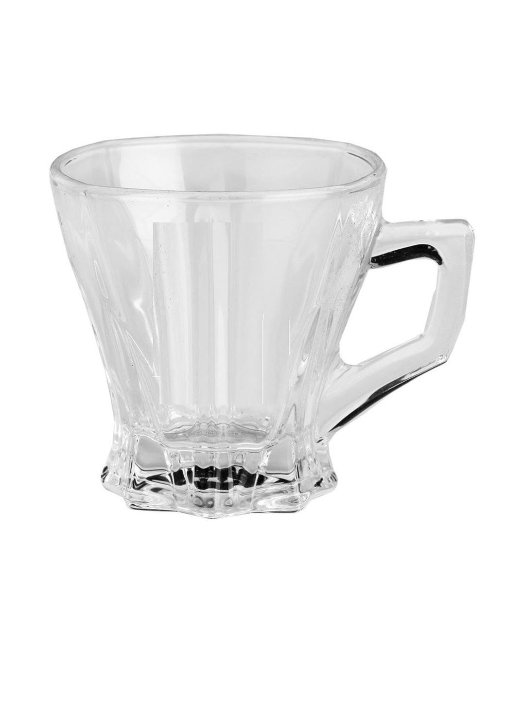 Somil Clear Glass Coffee & Tea Cup / Mug (120 Ml), Enjoy Your Drink in Style7.8 X 9.7 X 8Cm