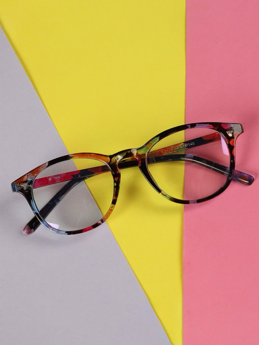 FUNGLASSES Unisex Abstract Full Rim Round Frames