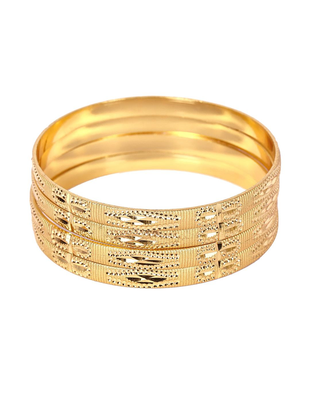 Oneys Collection Set Of 4 Gold Plated Bangle