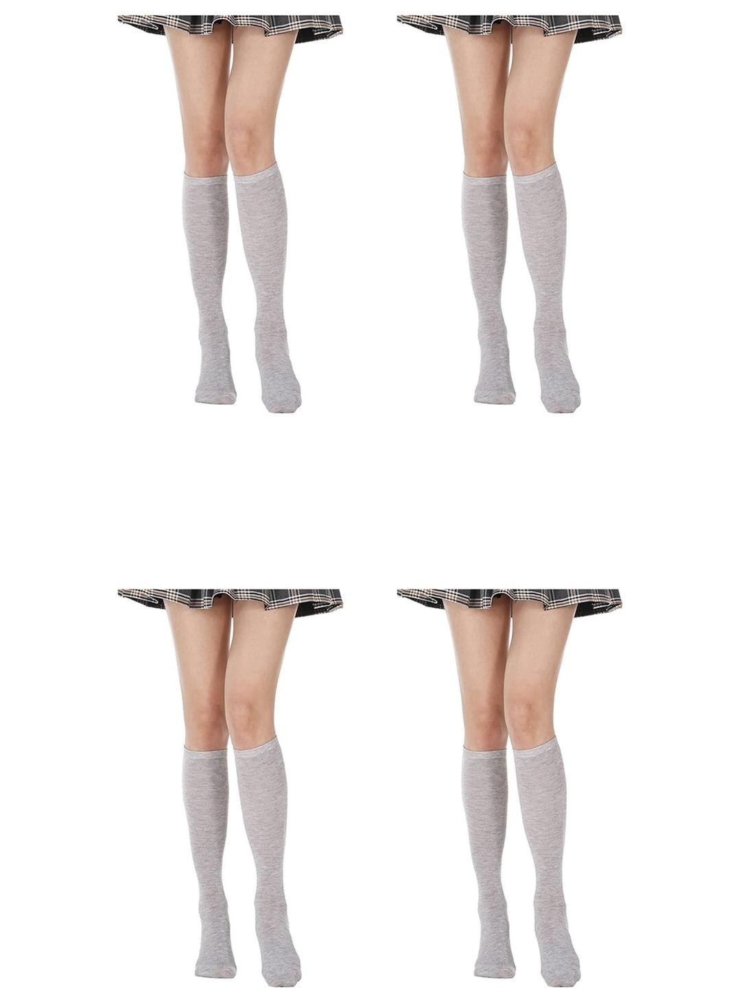 MUKHAKSH Women Grey Melange Socks