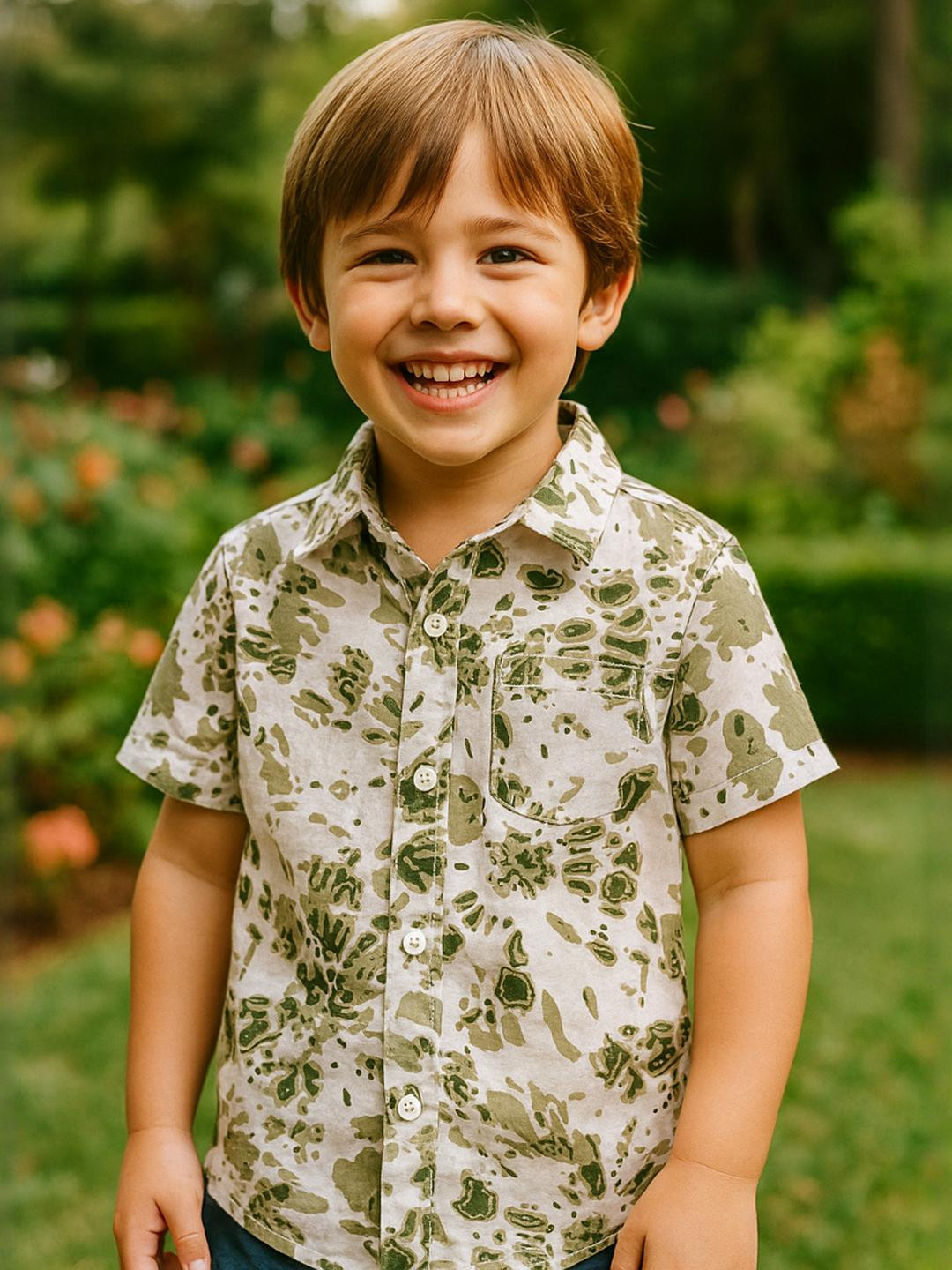 AMBARDI FASHION Boys Abstract Printed Casual Shirt