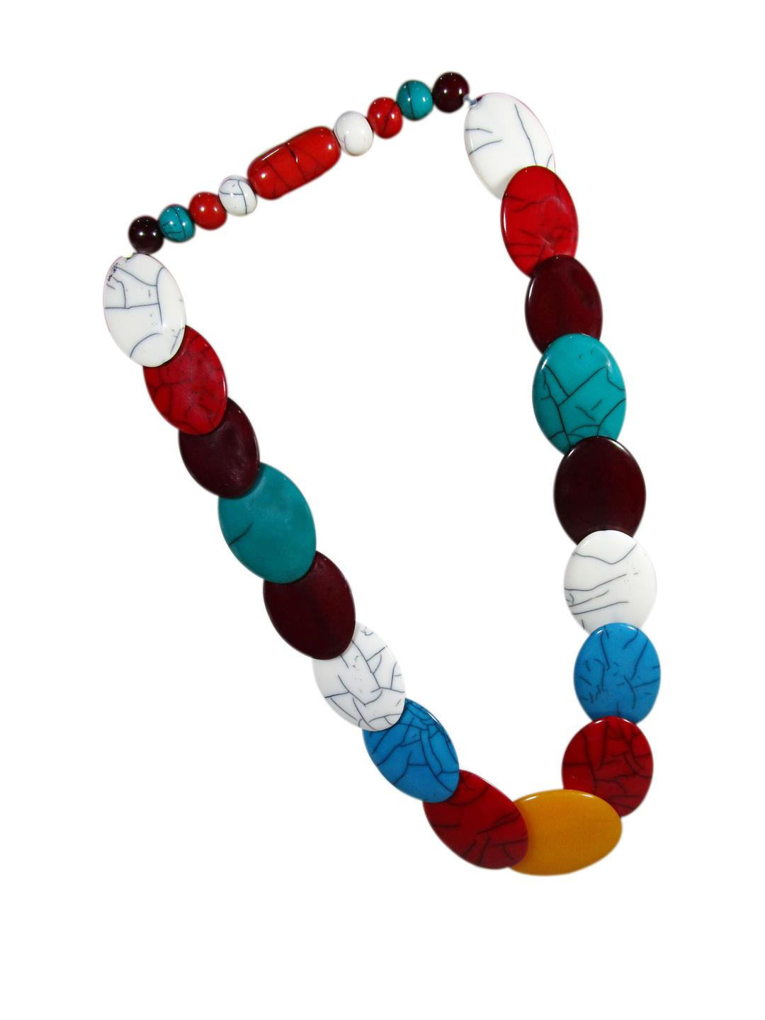 TAE Multi Brass Statement Necklace