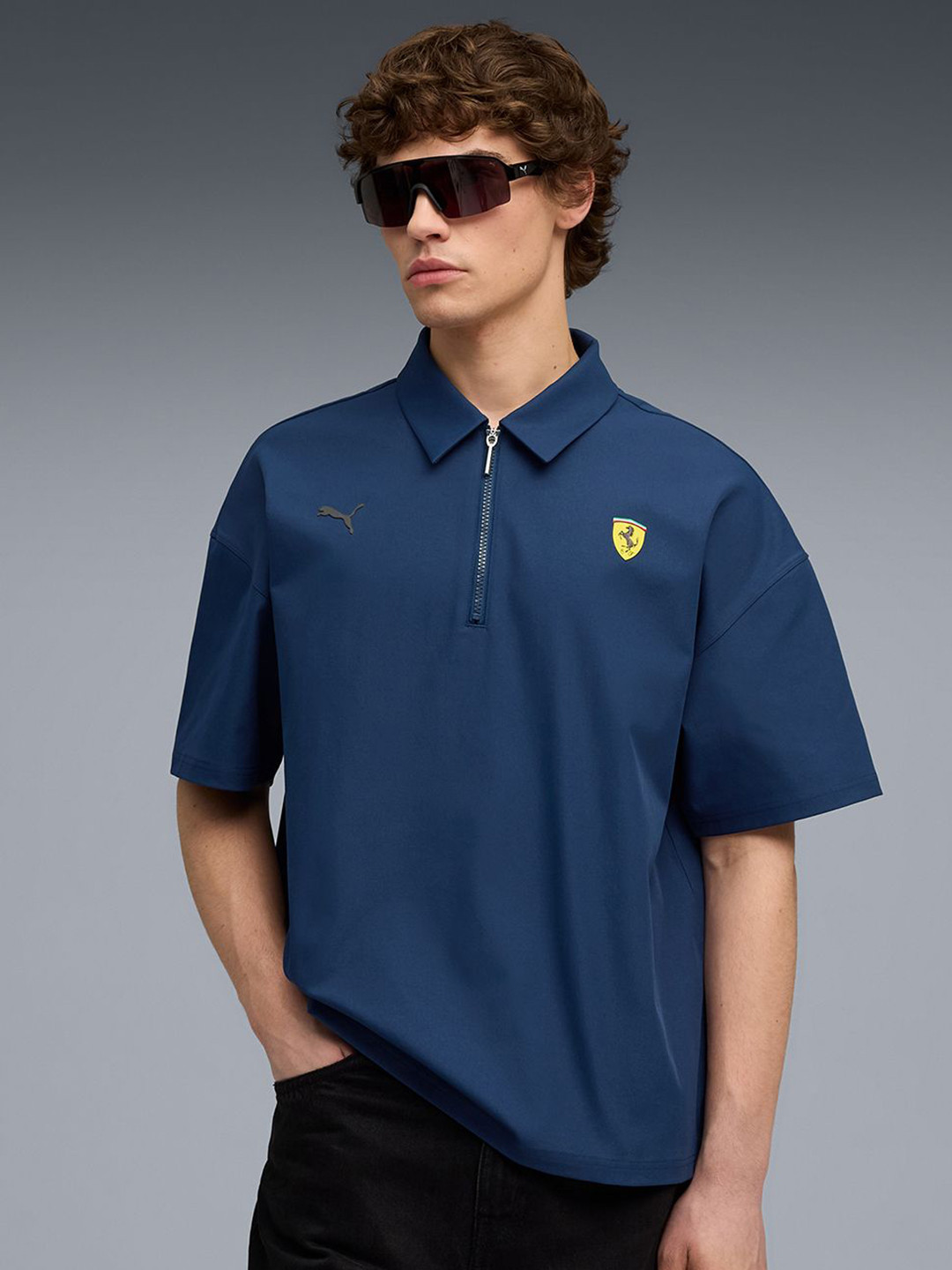 PUMA Ferrari Premium Men Polo Collar Regular Fit Motorsport T-shirt