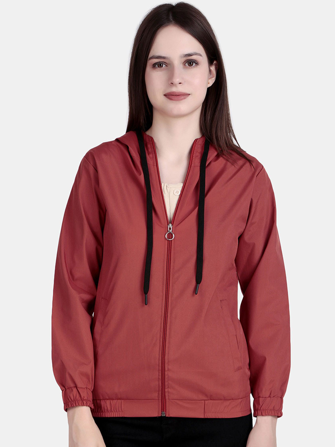 The Roadster Lifestyle Co Zipper Hooded Windcheater Jacket