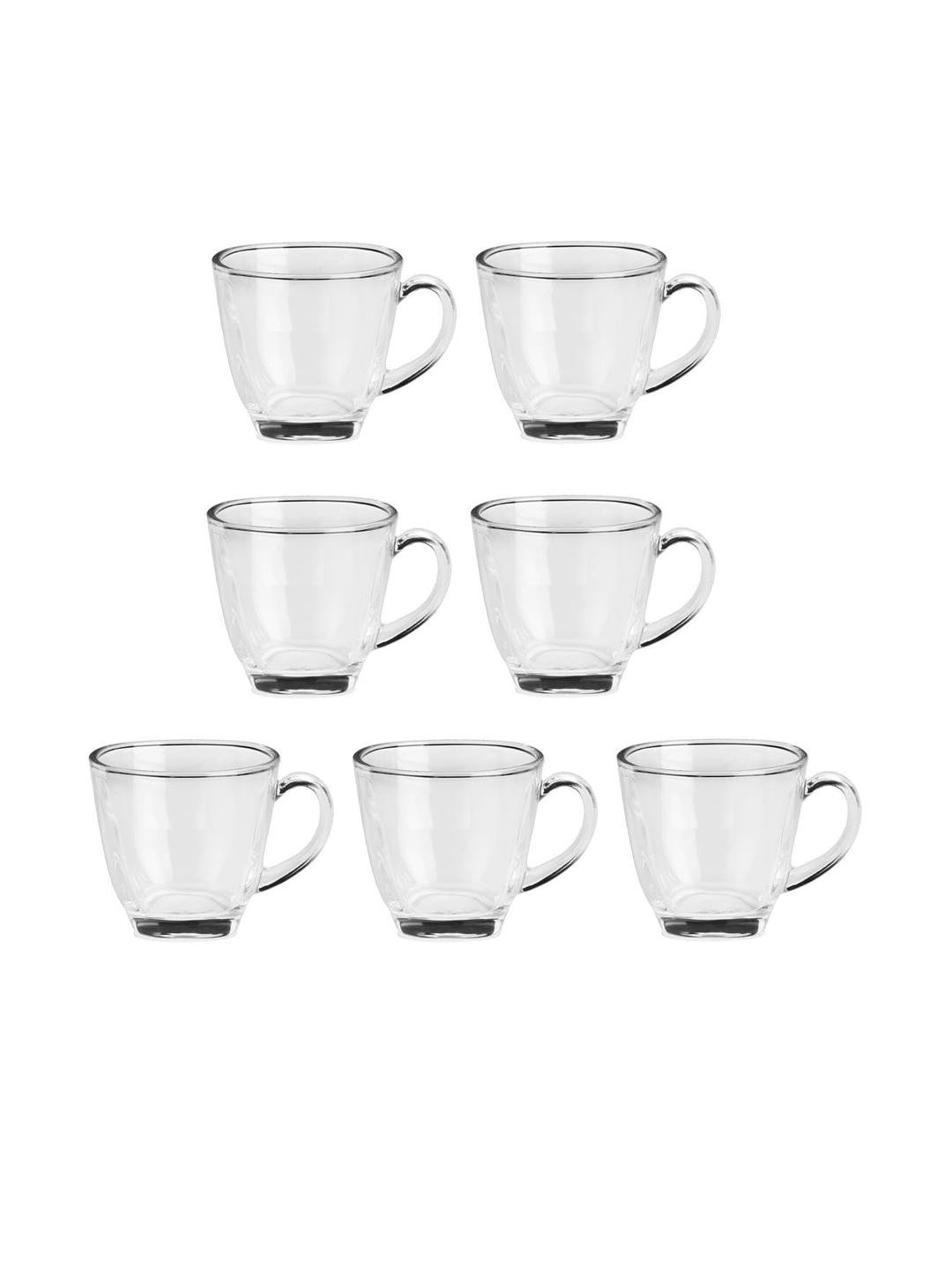 SOMIL Set of 7 Transparent Tea Cups and Mugs Set