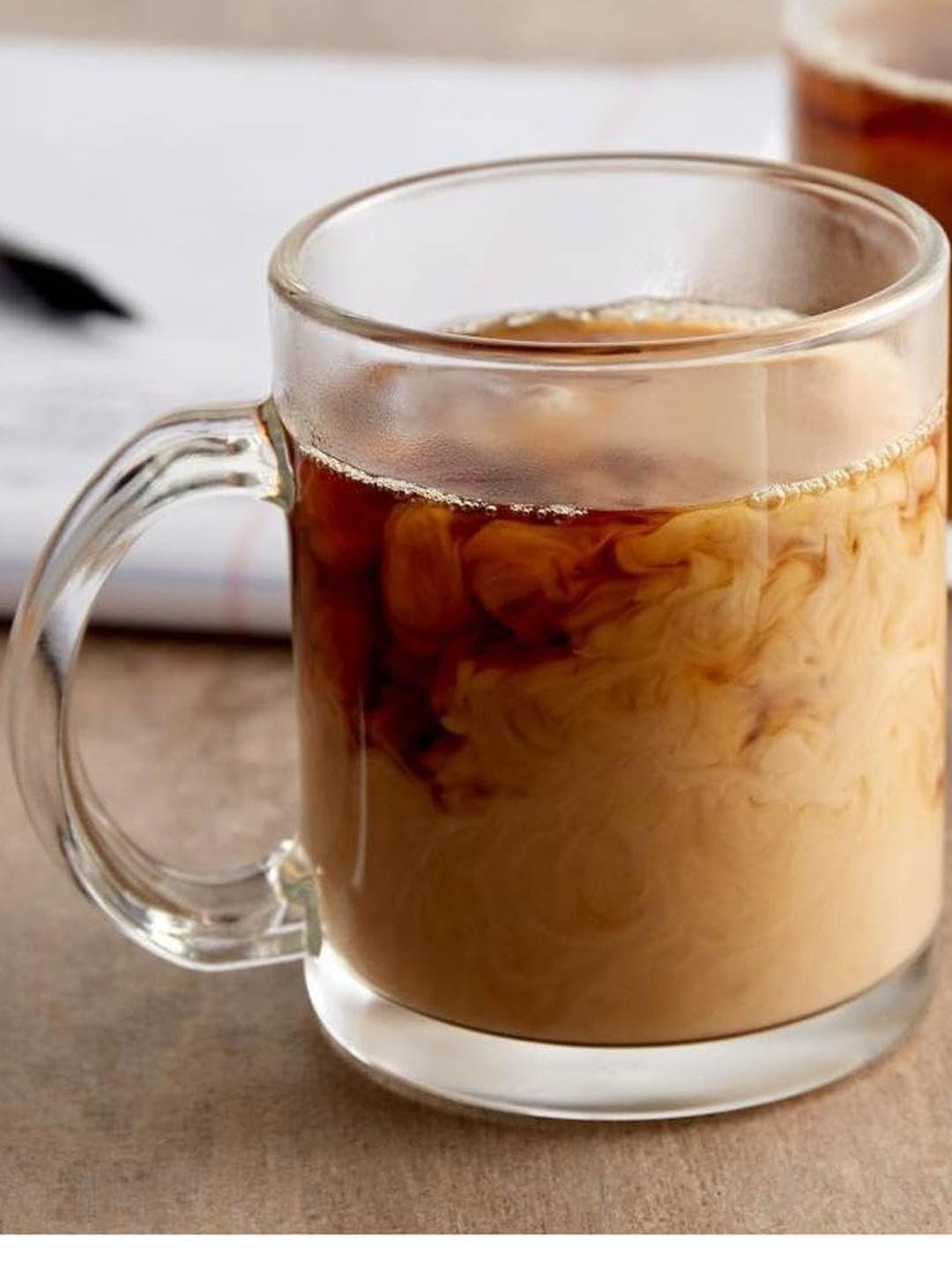 Somil Clear Glass Coffee & Tea Cup / Mug (180 Ml), Enjoy Your Drink in Style7 X 10 X 8.5Cm