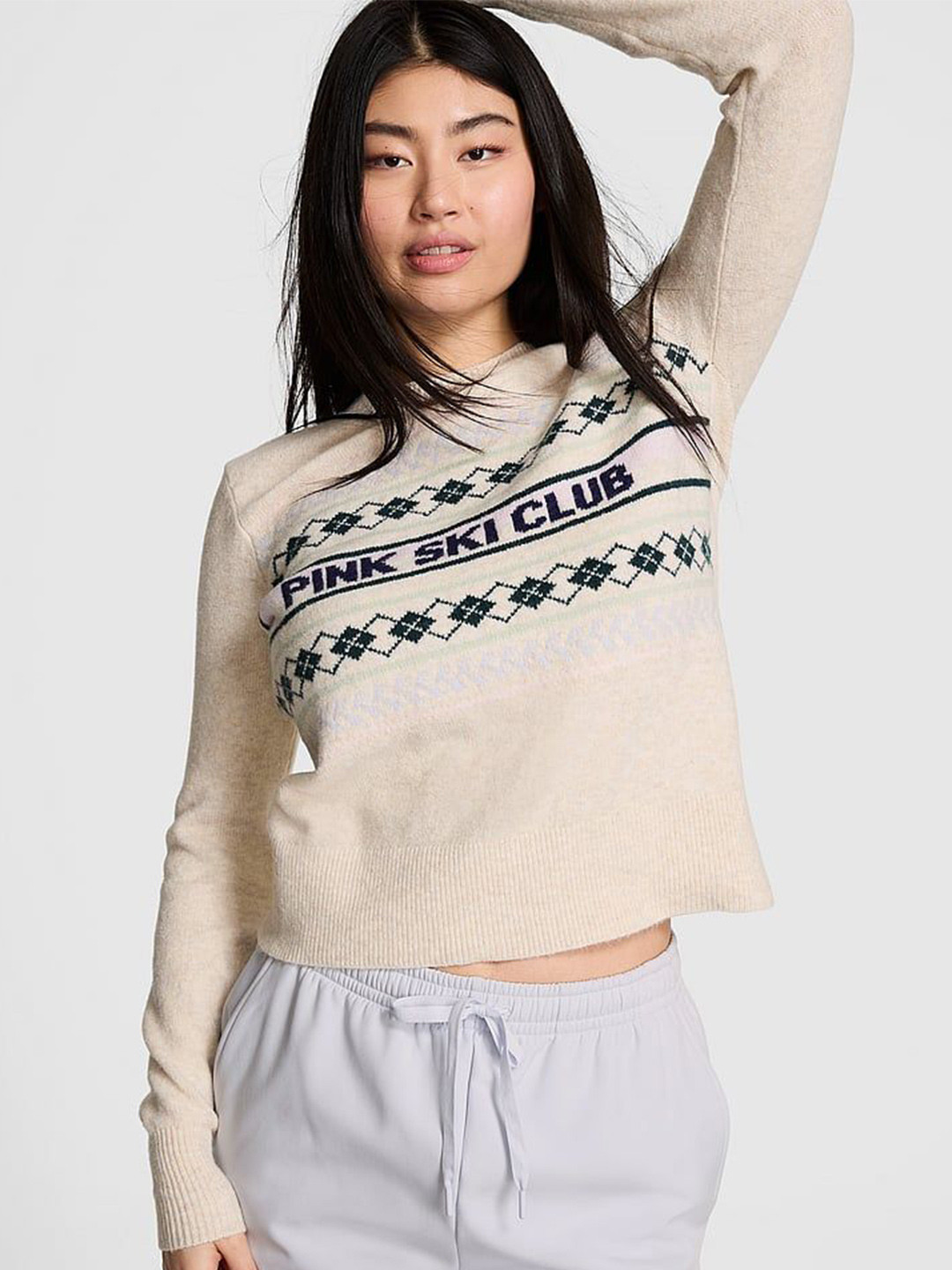 Victoria's Secret PINK Women Embroidered Crop Cardigan