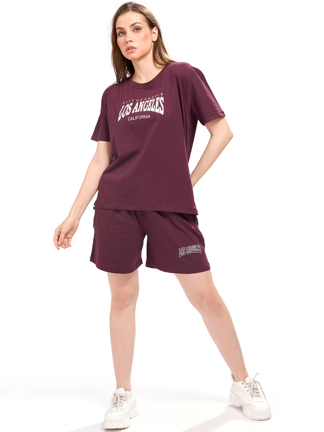 WEET Printed T-Shirt With Shorts Co-Ords