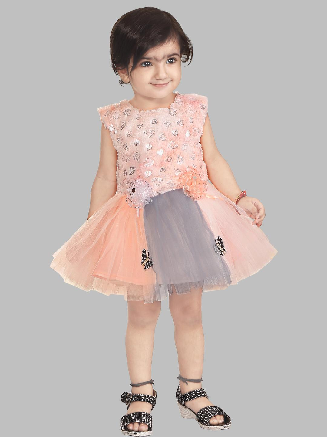 WILD EMPIRE Orange Cotton Dresses