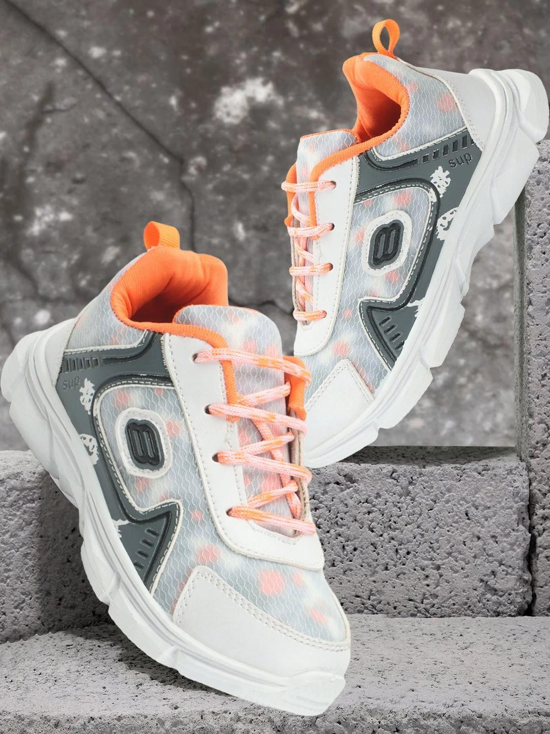 PU-PINE White Non-Marking Textile Walking Sports Shoes