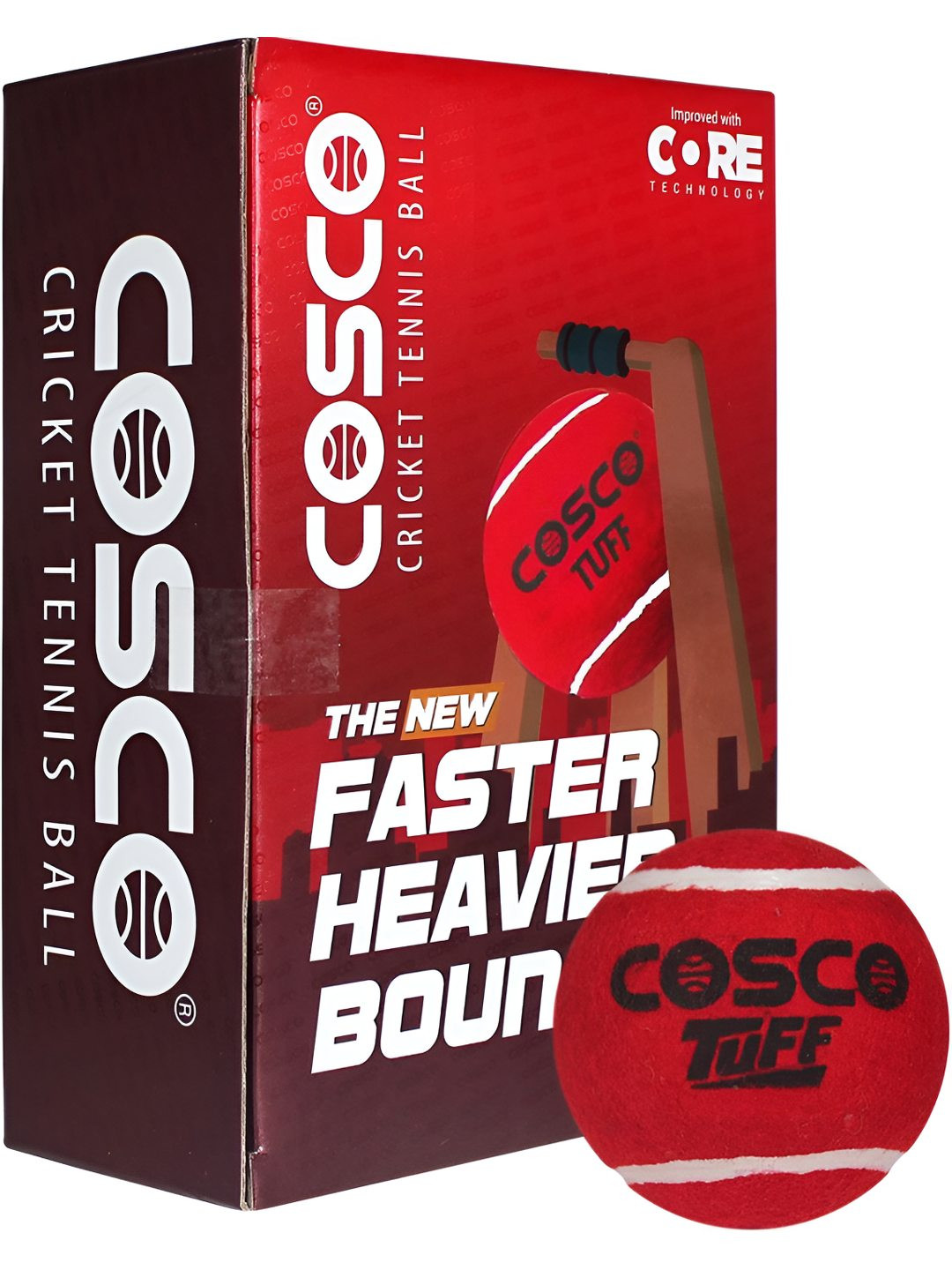 COSCO Set Of 6 Tuff Heavy Weight Cricket Tennis Ball