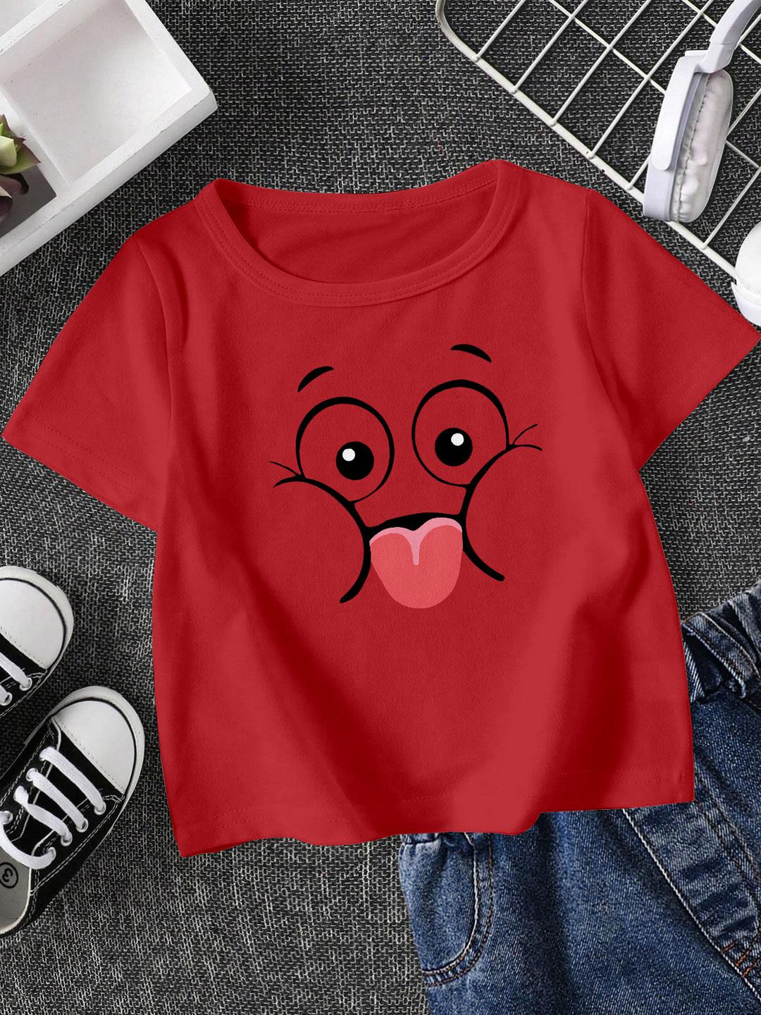 FIONAA TRENDZ Kids Red Tshirts