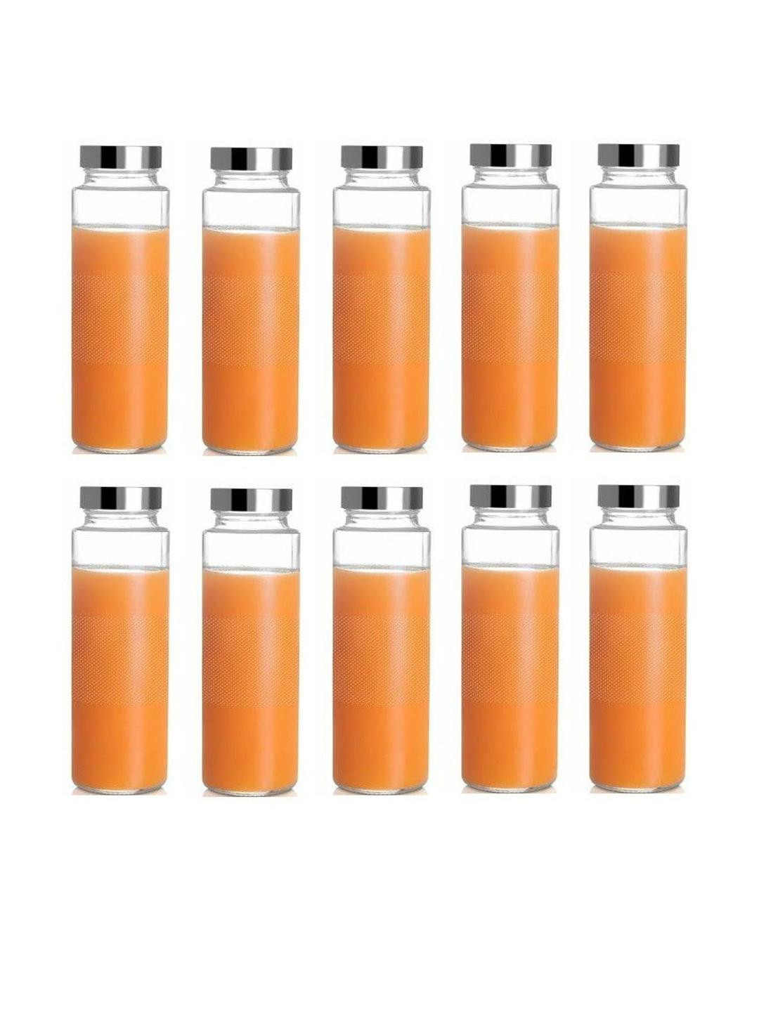 SOMIL Set Of 10 Glass Water Bottle